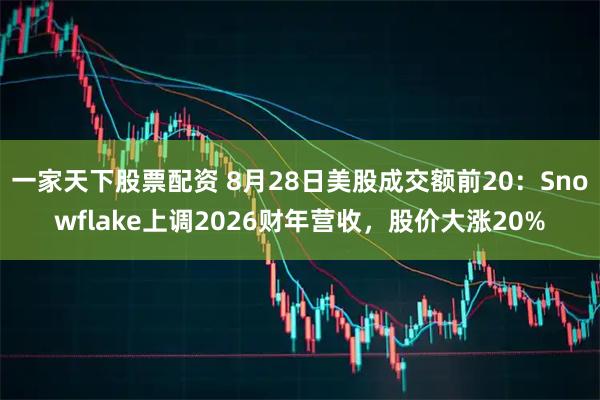一家天下股票配资 8月28日美股成交额前20：Snowflake上调2026财年营收，股价大涨20%