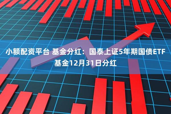 小额配资平台 基金分红:国泰上证5年期国债ETF基金12月31日分红